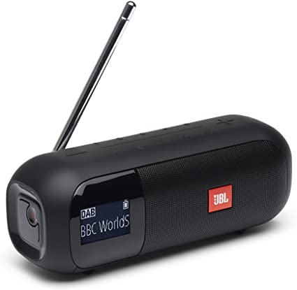 JBL Tuner 2 Portable Radio - Bluetooth speaker with DAB and FM radio, 12 hours of wireless music, in black