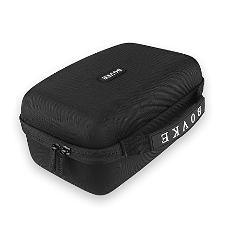 BOVKE for Samsung Gear VR Headset Hard Case Shockproof Carrying Case Storage Travel Bag Protective Pouch Box, Black