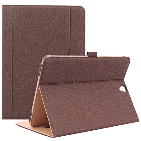 ProCase Samsung Galaxy Tab S3 9.7 Case, Stand Folio Folding Case Cover for Galaxy Tab S3 Tablet (9.7 Inch, SM-T820 T825), Auto Sleep Wake, with Pen Holder Document Card Pocket -Chocolate