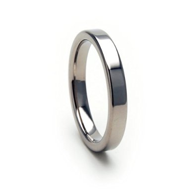 3MM Titanium Ring Comfort Fit Band 100's of Sizes & Styles Available