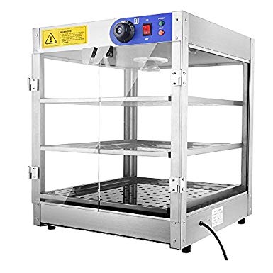 Commercial 3-Tier 110V Countertop Food Pizza Warmer Pastry Display Case