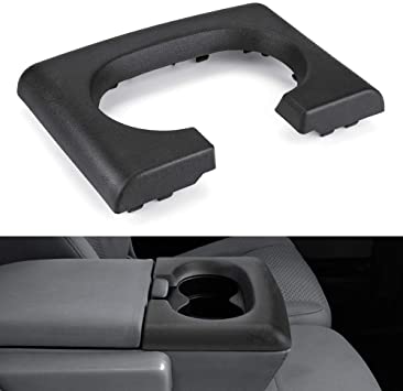 JoyTutus Center Console Cup Holder Replacement Pad Fits F150, Bench Seat Center Console Parts Replacement (Black)