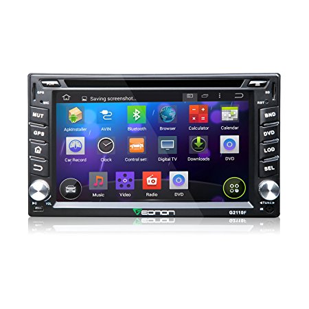 Eonon® G2110F 2 DIN 6.2 Inch Car DVD Player GPS Quad Core Pure Android 4.4.4 Operation System SAT NAV System Bluetooth Touch Screen