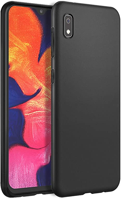 EasyAcc Slim Case for Samsung Galaxy A10e, Matte Black Ultra Thin Fit TPU Phone Cases Finish Profile Soft Back Protective Cover Compatible with Samsung Galaxy A10e