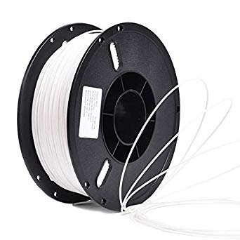 PETG 1.75mm 3D Printer Filament Printing Consumables Accessories with Balanced Mechanical Properties Stronger Heat Stability-1Kg Spool(Dimensional Accuracy  /- 0.03mm) Fit Most FDM Printer,White