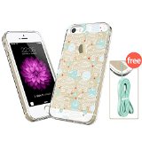 iPhone 5s Case iPhone 5s Case Clear with Design ESR Hybrid Case One Piece TPU Bumper Hard PC Back Cover Totem SeriesNo Crack Issue Protective Case for iPhone 5s5Hindi Elephant