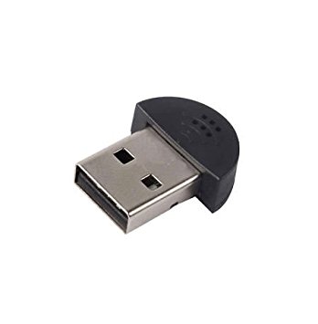 Estiq Super Mini USB 2.0 Microphone Mic for Laptop/desktop Pcs - Skype / Voip / Voice Recognition Software Driver-free Audio Receiver Adapter for MSN Pc Notebook,black