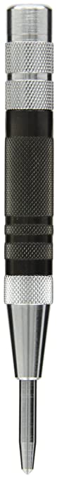 Fowler 52-500-290 Hardened Steel Super Heavy Duty Automatic Center Punch, 6" Length, 0.625" Diameter