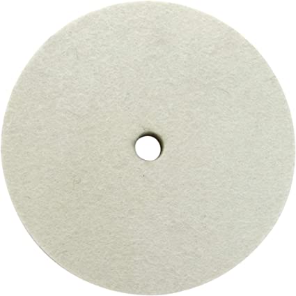 LINE10 Tools 6 Inch Felt Buffing Wheel for 1/2-inch Arbor Bench Buffer, Extra Thick