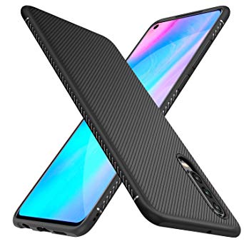 iBetter For Huawei P30 Case, Premium Soft Rubber Cover Shock Proof with Anti-Slip Ultra-Thin For Huawei P30 Smartphone. Black