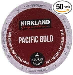 Kirkland Pacific Bold Coffee Pods K-Cups 25 Count/Pods (50)