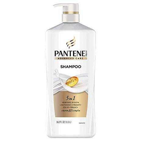 Pantene Pro-V Advanced Care Shampoo, 38.2 oz, PUMP BOTTLE, for all hair types