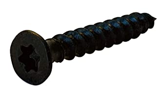 6X1 1/4 6 Lobe Bugle Head Coarse Thread Drywall Screw Black Phosphate Particle Board (Pack of 100)