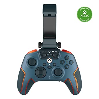 Turtle Beach Recon Cloud Wired Gaming Controller with Bluetooth for Xbox Series X|S, Xbox One, Windows, Android Mobile Devices – Remappable Buttons, Audio Enhancements, Superhuman Hearing – Blue Magma