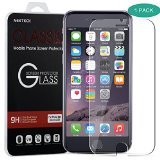 iPhone 6S Screen Protector Nekteck iPhone 6 6S 02mm Tempered Glass Ballistic HD Glass Screen Protector 47 inch Work with Protective Protection Case 3D Touch Compatible