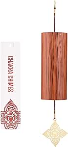 Chakra Chimes Natural Bamboo Wind Chimes Meditation Chord Windchime Wind Bell for Home Decoration Zen Mindfulness Root Chakra