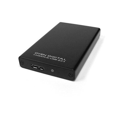 Oyen Digital mSATA to USB 3.0 External Aluminum Solid State Drive SSD Enclosure Adapter UASP