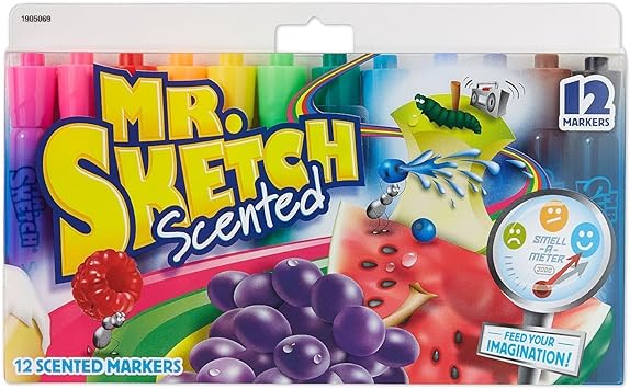 Mr. Sketch Scented Water Color Markers, 12 Color Set(20672)