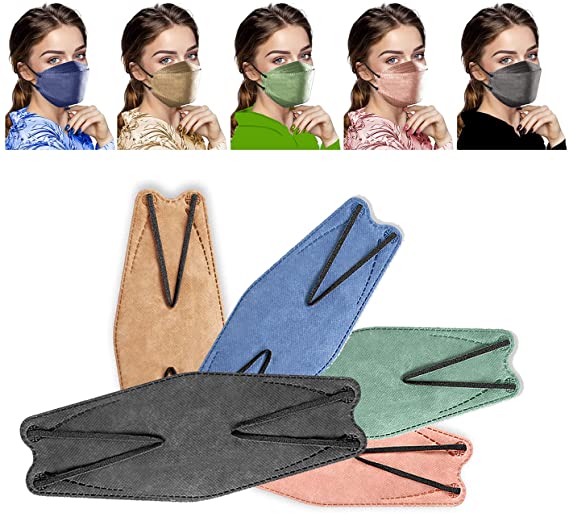 10/50/100Pcs KF94 4 Layer Filter Protective Disposable Face Mask Home Office Safety Cover Masks for Adult Mens & Women