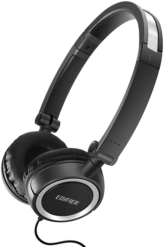 Edifier H650 Headphones - Hi-Fi On-Ear Wired Stereo Headphone, Ultralight and Fold-able - Black