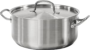 Tramontina 80117/576DS Pro-Line Stainless Steel Covered Dutch Oven, 9 Quart, NSF-Certified