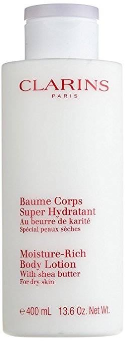Clarins Moisture-Rich Body Lotion with Shea Butter for Unisex, 13.1 Ounce
