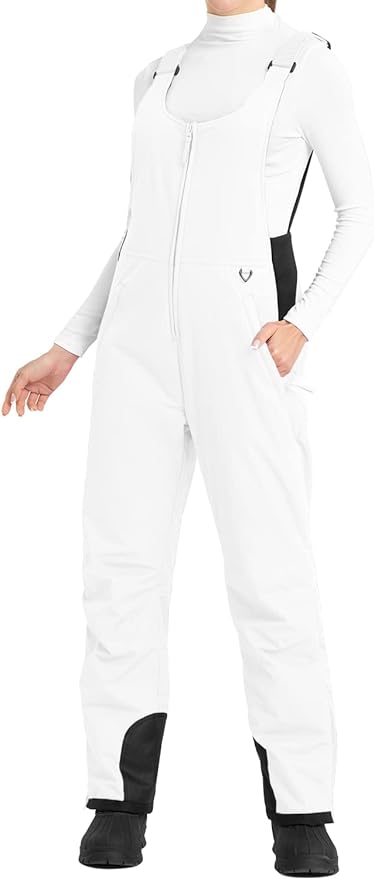 Ohuhu Women's Essential Insulated Snow Bibs Overalls Ladies Ski Bibs Pants