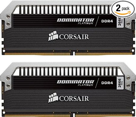 Corsair Dominator Platinum Series 16GB (2 x 8GB) DDR4 DRAM 3200MHz (PC4-25600) C16 Memory Kit