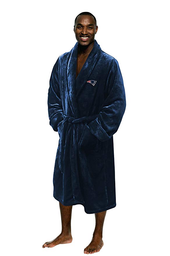 The Northwest Company Officially Licensed NFL Men's Silk Touch Lounge Robe, Multi Color