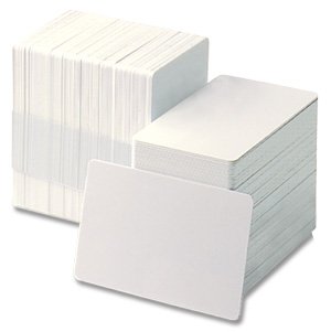 CR80 30 Mil Blank White PVC Cards, 16-Inch x 2-Inch, 500 Pack