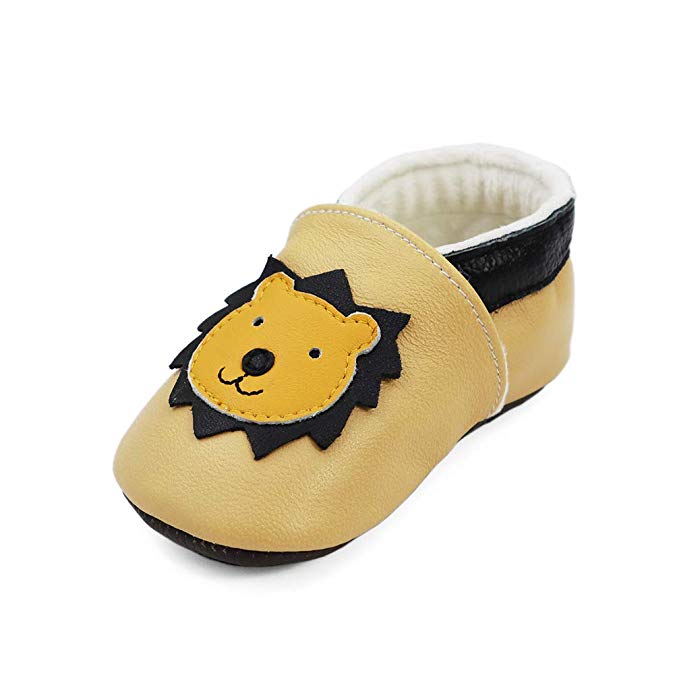 TRIWORIAE-Baby's First Walking Shoes of Soft Leather Non-Slip Breathable for Children Boy Girl Infant