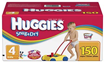 Huggies Snug & Dry Diapers, Size 4, 150-Count