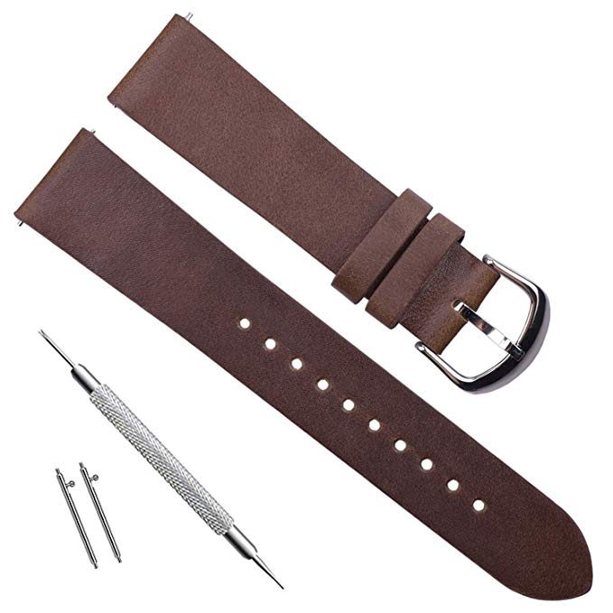 OliBoPo Handmade Vintage Replacement Leather Watch Strap/Watch Band