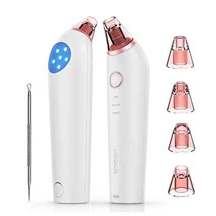 Blackhead Remover Vacuum Facial Pore Cleanser Electric Acne Comedone Extractor Kit USB Rechargeable Blackhead Suction Tool with 4 Changeable Functional Probes