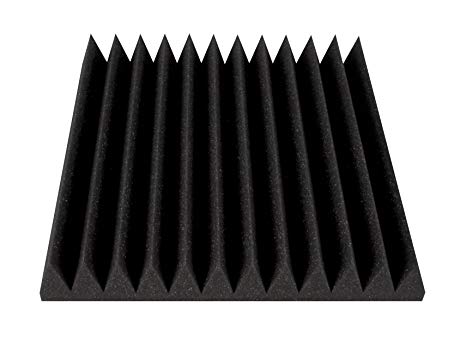 Ultimate Acoustics UA-WPW-12 Wedge-Style Wall Panel Professional Acoustic Foam with Mounting Tabs Included, 1 Pair