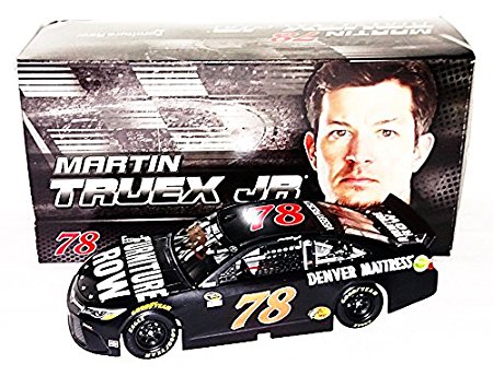 2X AUTOGRAPHED 2016 Martin Truex Jr. & Cole Pearn #78 Furniture Row Racing (Denver Mattress) Sprint Cup Series Dual Signed Lionel 1/24 NASCAR Diecast Car with COA (#0369 of only 1,105 produced!)