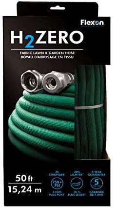 Flexon H2ZERO50CN H2Zero Fabric Garden Hose, 50ft, Green