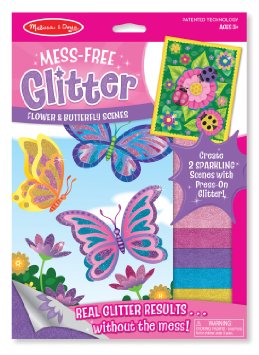 Melissa and Doug Mess Free Glitter - Flower and Butterfly Scenes