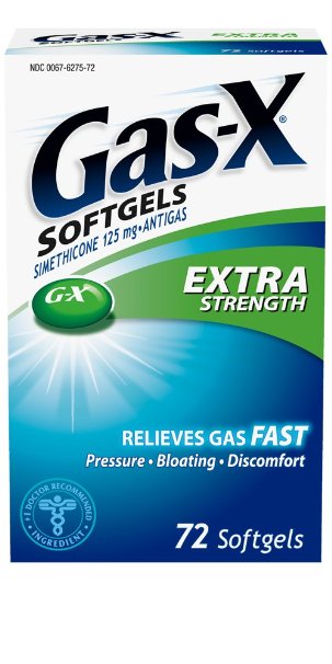Gas-X Antigas Extra Strength 125 mg 72 Softgels