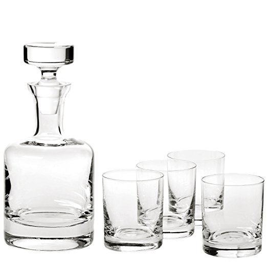 Ravenscroft Crystal Buckingham Decanter 125th Anniversary Limited Edition Gift Set. Includes Four (4) Crystal DOF Glasses, Plus One (1) Handmade European Lead-free Crystal Decanter.