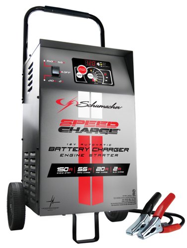 Schumacher SE-1555A 12V Automatic Wheeled Battery Charger with Engine Start