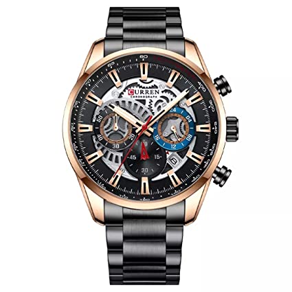 CURREN 8391 Top Brand Men's Casual Sports Watch Men's Watch, Waterproof Luminous Stainless Steel Men's Wrist Watch