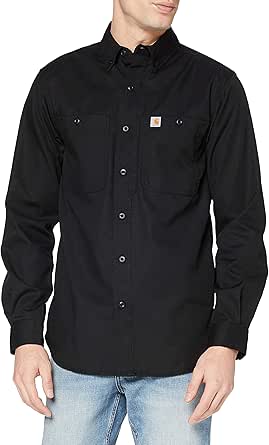 Carhartt Men's Rugged Professional Series Relaxed Fit Canvas Long Sleeve Work Shirt