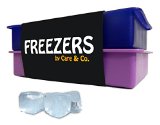 Perfect Size Silicone Ice Cube Trays FREEZERS Set of 2 Purple and Blue No Odor or Aftertaste