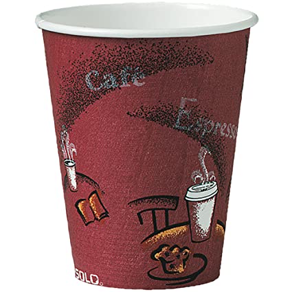 Solo 378SI-0041 8 oz Bistro SSP Paper Hot Cup (Case of 1000)