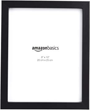 AmazonBasics Photo Picture Frame - 8" x 10", Black, 5-Pack