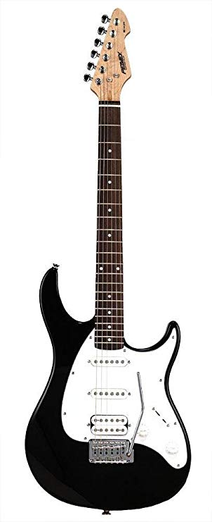 Peavey 6 String Electric Guitar Pack, Right Handed (RAPTORPLUSBLACK)