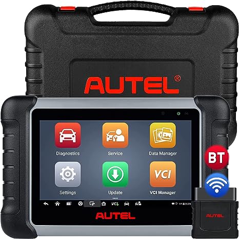 Autel Scanner MaxiCOM MK808Z-BT, Android 11 Based Bi-Directional Control Scan Tool, 2023 Upgraded of MK808BT/MK808S, 28  Services, All Systems Diagnosis, FCA Auto Auth, Support BT506 & MV108 Add-ons