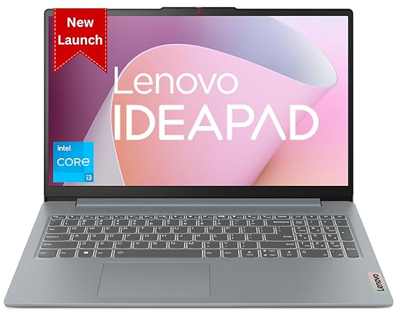 Lenovo IdeaPad Slim 3 13th Gen Intel Core i3 15.6 inch (39.6cm) FHD Laptop (8GB/512GB SSD/Windows 11/Office 2021/Alexa Built-in/3 Month Game Pass/Arctic Grey/1.62Kg), 82X70033IN