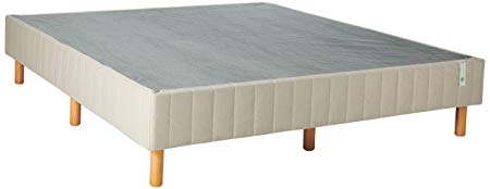 Zinus Justina Quick Snap Standing Mattress Foundation / Platform Bed / No Box Spring Needed / Beige, King